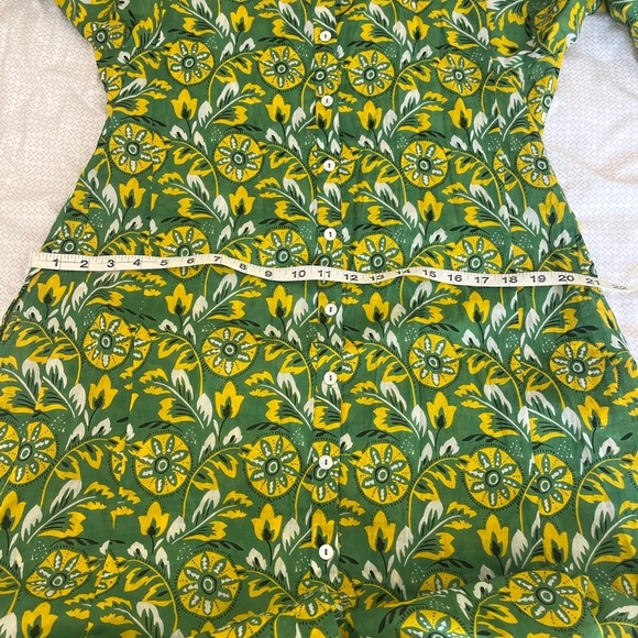 Roller Rabbit Green Zana Button-Down Maxi Dress - Picture 11 of 11